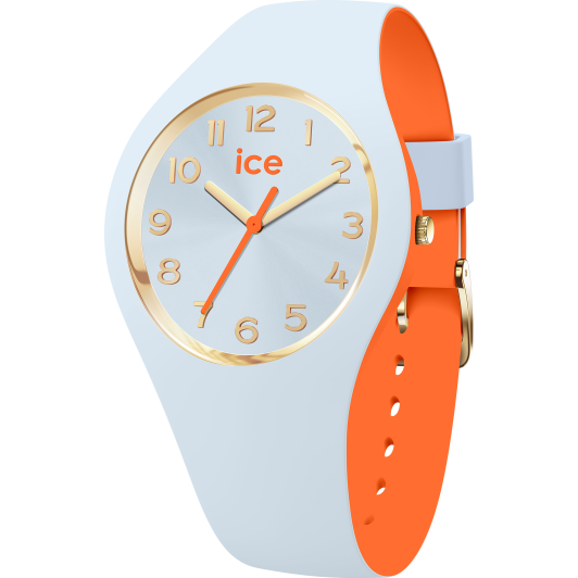 Ice Watch® Analog 'Ice Duo Chic - Light Blue Orange' Damen Uhr (Small) 023278