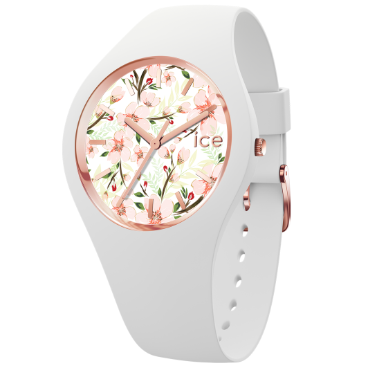 Ice Watch® Analogue 'Ice Flower - White Sage' Women's Watch (Medium) 020516