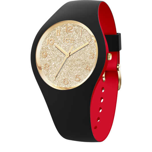 Ice Watch® Analog 'Ice Loulou - Black Gold Glitter' Damen Uhr (Small) 022325