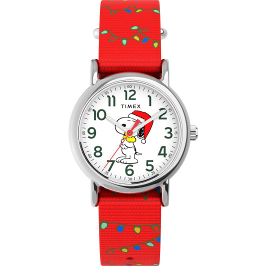 Timex® Analog 'Peanuts Weekender' Unisex Uhr TW2Y39500