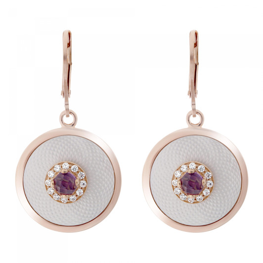 Orphelia® 'Fia' Damen Sterling Silber Ohrhänger - Rosé ZO-7293