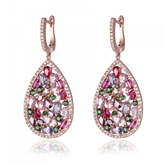 Orphelia® 'Elora' Damen Sterling Silber Ohrhänger - Rosé ZO-7429