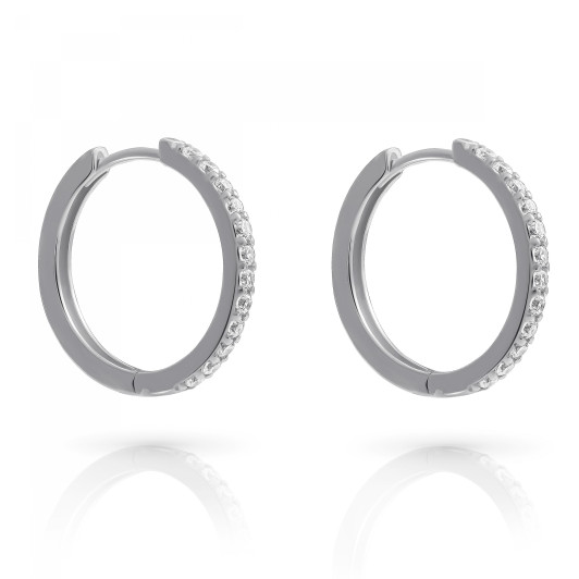 Orphelia® &#039;Fay&#039; Femmes Argent Créoles - Argent ZO-7557