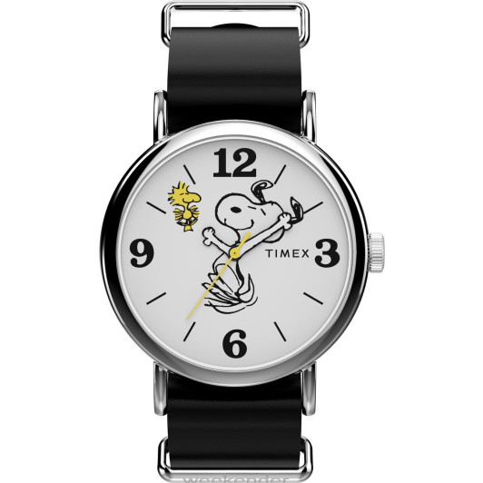 Timex® Analogique 'Peanuts Weekender Snoopy' Hommes Montre TW2Y60900