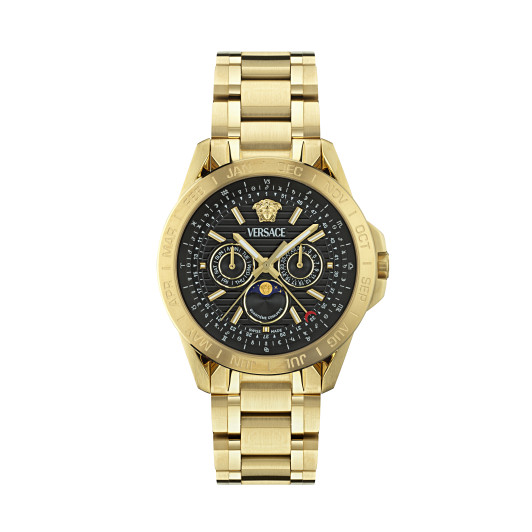 Versace® Multi Dial &#039;Galaxy Moonphase&#039; Men&#039;s Watch VE0K00425
