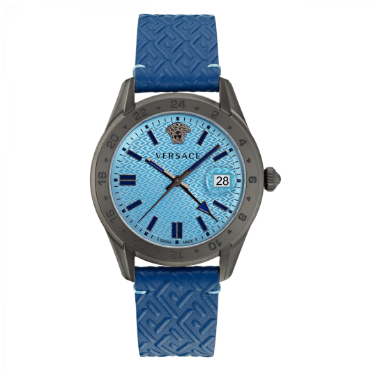 Versace® Analogue &#039;Greca Time Gmt&#039; Men&#039;s Watch VE7C00423