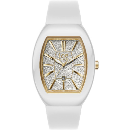 Ice Watch® Analog 'Ice Boliday - Dome - White Glitter Gold' Damen Uhr (Small) 024033
