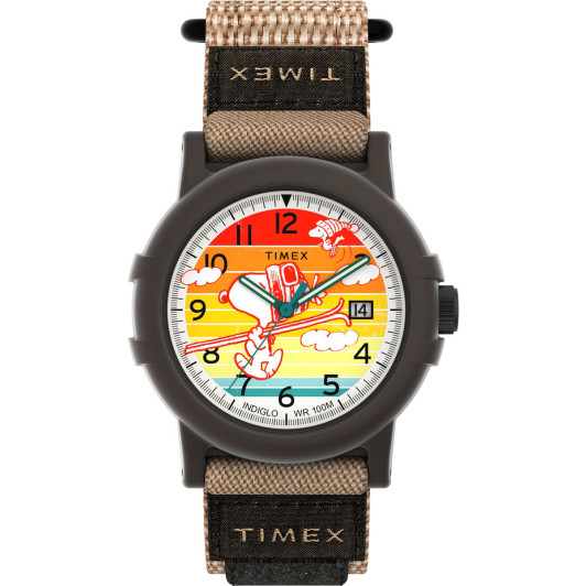 Timex® Analogue 'Peanuts Camper' Men's Watch TW4B34900