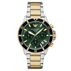 Emporio Armani® Chronograaf 'World explorer' Heren Horloge AR11695