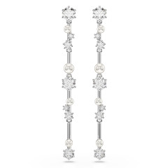 Swarovski® 'Constella bars' Dames Metaal Oorhangers - Zilverkleurig 5705614