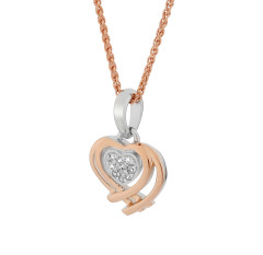 Orphelia® 'Anni' Dames Zilver 925 925 Collier - Zilver/Rosé ZH-7368 RG
