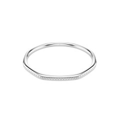 Swarovski® 'Dextera Octagon' Women's Base Metal Bracelet - Silver 5725222