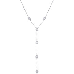 Gena.paris® 'Gabriella' Women's Sterling Silver Necklace - Silver GC1580-W