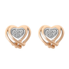 Orphelia® 'Anni' Dames Zilver 925 925 Oorknoppen - Zilver/Rosé ZO-7368 RG