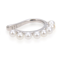 Gena.paris® 'Pearl' Dames Zilver 925 925 Oormanchet - Zilverkleurig GBO1218-W