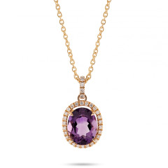 Orphelia® 'Alberta' Damen Rosagold 18K Anhanger mit Kette - Rosé KD-2040