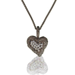 Orphelia® 'Hazel' Dames Zilver 925 925 Collier - Zwart ZH-7082/2