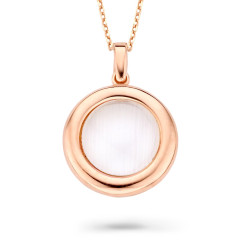 Orphelia® 'Isabella' Dames Zilver 925 925 Collier - Rosékleurig ZH-7197/GR