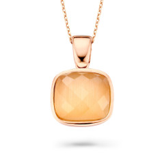 Orphelia® 'Isabella' Dames Zilver 925 925 Collier - Rosékleurig ZH-7198/OR