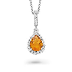 Orphelia® 'Enora' Damen Sterling Silber Halskette mit Anhänger - Silber ZH-7226/CI/1