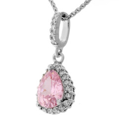 Orphelia® 'Enora' Damen Sterling Silber Halskette mit Anhänger - Silber ZH-7226/PI