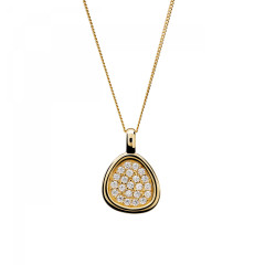 Orphelia® 'Layla' Women's Sterling Silver Chain with Pendant - Gold ZH-7489/G