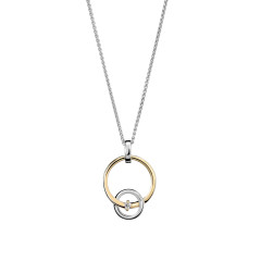Orphelia® 'Antoine' Dames Zilver 925 925 Collier - Zilver/Goud ZH-7503/1