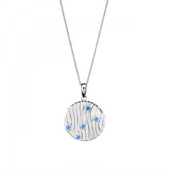 Orphelia® 'Babette' Women's Sterling Silver Chain with Pendant - Silver ZH-7504