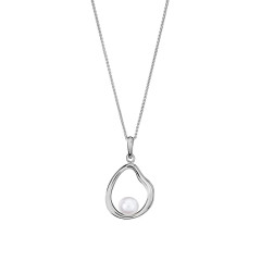 Orphelia® 'Baptiste' Women's Sterling Silver Chain with Pendant - Silver ZH-7507