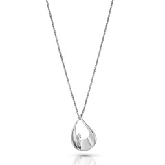 Orphelia® 'Etoile' Women's Sterling Silver Chain with Pendant - Silver ZH-7524