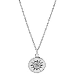Orphelia® 'Shine' Women's Sterling Silver Pendant with Chain - Silver ZH-7576
