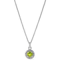 Orphelia® 'Bristol' Dames Zilver 925 925 Hanger met Ketting - Zilverkleurig ZH-7579/G