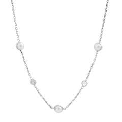 Orphelia® 'Emilia' Women's Sterling Silver Necklace - Silver ZK-7380