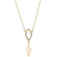 Orphelia® 'Normandy' Dames Zilver 925 925 Hanger met Ketting - Goudkleurig ZK-7574/G