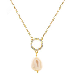 Orphelia® 'Spa' Dames Zilver 925 925 Hanger met Ketting - Goudkleurig ZK-7575/G