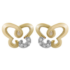 Orphelia® 'Joya' Damen Sterling Silber Ohrstecker - Silber/Rosa ZO-7088/1