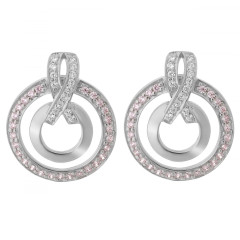Orphelia® 'Azalea' Dames Zilver 925 925 Oorhangers - Zilverkleurig ZO-7095