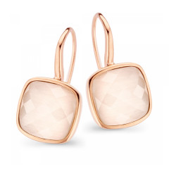 Orphelia® 'Isabella' Dames Zilver 925 925 Oorhangers - Rosékleurig ZO-7198/CR