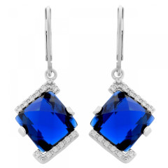 Orphelia® 'Hilma' Women's Sterling Silver Drop Earrings - Silver ZO-7208