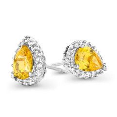 Orphelia® 'Enora' Damen Sterling Silber Ohrstecker - Silber ZO-7226/CIT