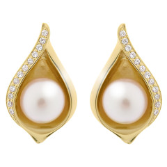 Orphelia® 'Sophia' Femmes Argent Puce d'oreille - Or ZO-7234/G
