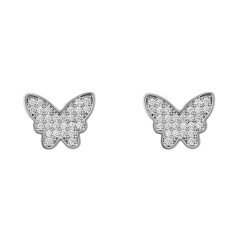 Orphelia® 'Amaya' Women's Sterling Silver Stud Earrings - Silver ZO-7316