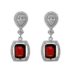 Orphelia® 'Enora' Damen Sterling Silber Ohrhänger - Silber ZO-7426/RU