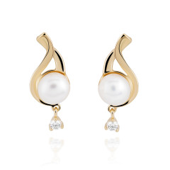 Orphelia® 'Adia' Femmes Argent Boucle d'oreille - Or ZO-7473