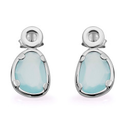Orphelia® 'Rivera' Women's Sterling Silver Drop Earrings - Silver ZO-7480/BC