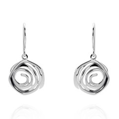 Orphelia® 'Apolline' Women's Sterling Silver Drop Earrings - Silver ZO-7500