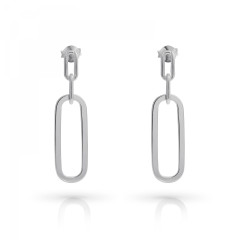 Orphelia® 'Essence' Women's Sterling Silver Drop Earrings - Silver ZO-7560