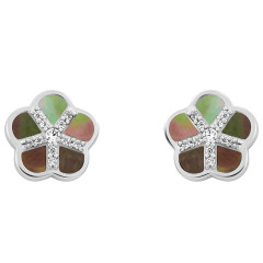 Orphelia® 'Daisy' Dames Zilver 925 925 Oorknoppen - Zilverkleurig ZO-7585