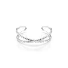 Swarovski® 'Hyperbola' Women's Base Metal Bracelet - Silver 5677626