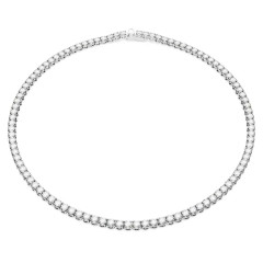 Swarovski® 'Matrix' Women's Base Metal Necklace - Silver 5681796